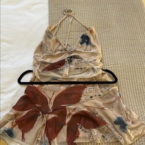 Chic Multicolor Strappy Dress